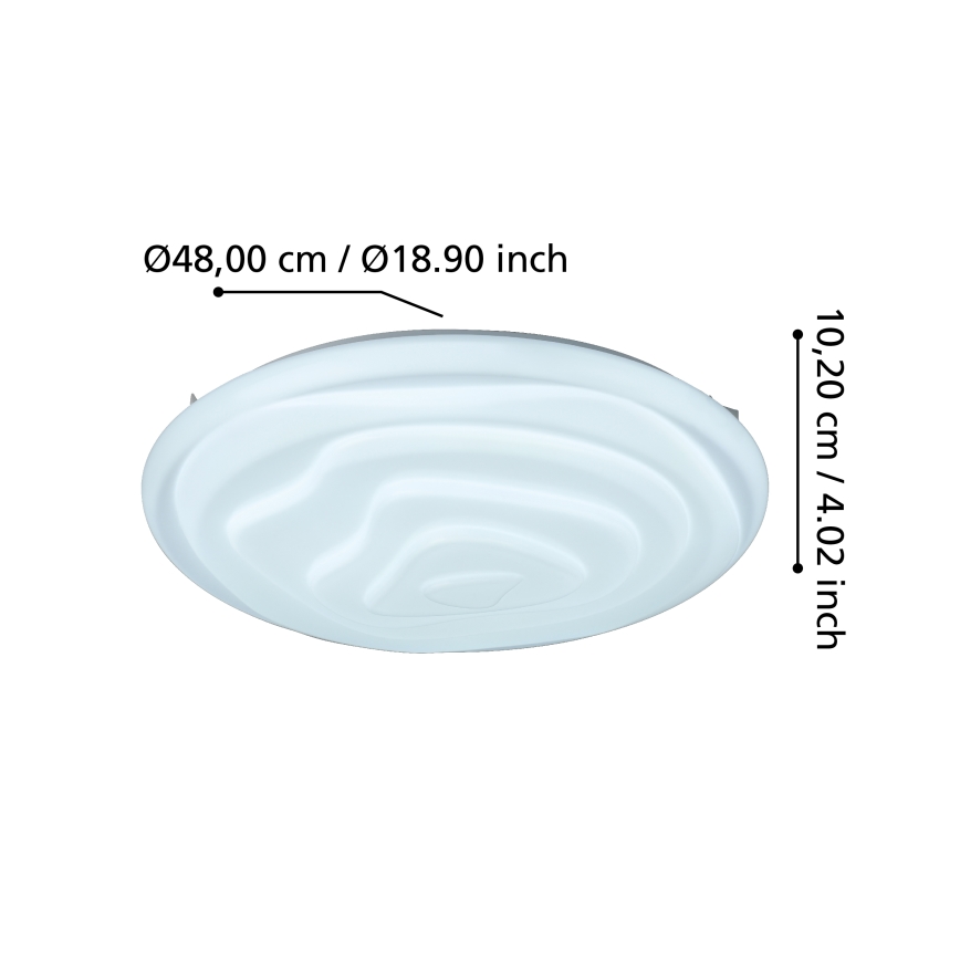 Eglo - LED Димируем плафон LED/20,8W/230V 3000-6500K + дистанционно