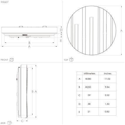 Eglo - LED Плафон LED/10W/230V Ø 28 см