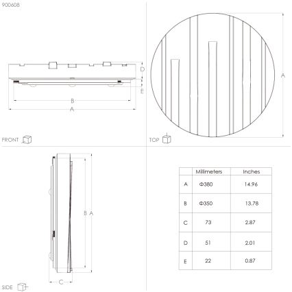 Eglo - LED Плафон LED/19,5W/230V Ø 38 см