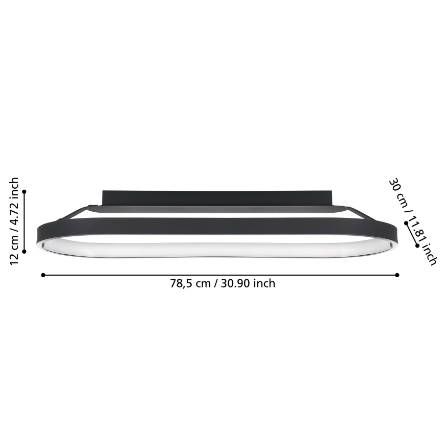 Eglo - LED Димируема плафониера LED/27W/230V