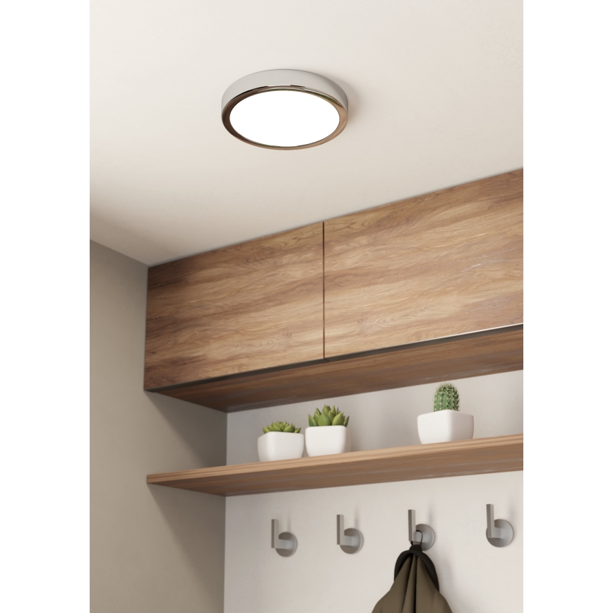 Eglo - LED Плафон за баня LED/17W/230V IP44 лъскав хром