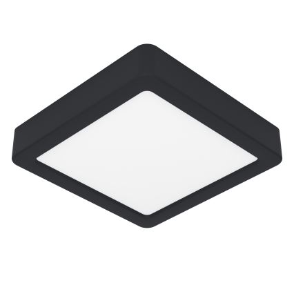 Eglo - LED плафон за баня LED/11W/230V IP44 черен 16x16 см