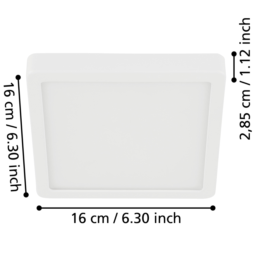 Eglo - LED Плафон за баня LED/11W/230V IP44 бял