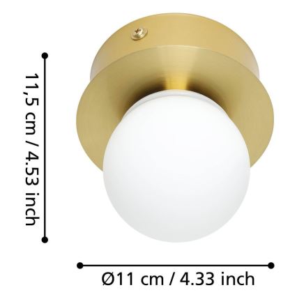 Eglo - LED Плафон за баня LED/3,3W/230V IP44 златист
