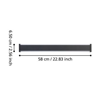 Eglo - LED Екстериорен аплик 2xLED/7W/230V 3000K IP55 черен