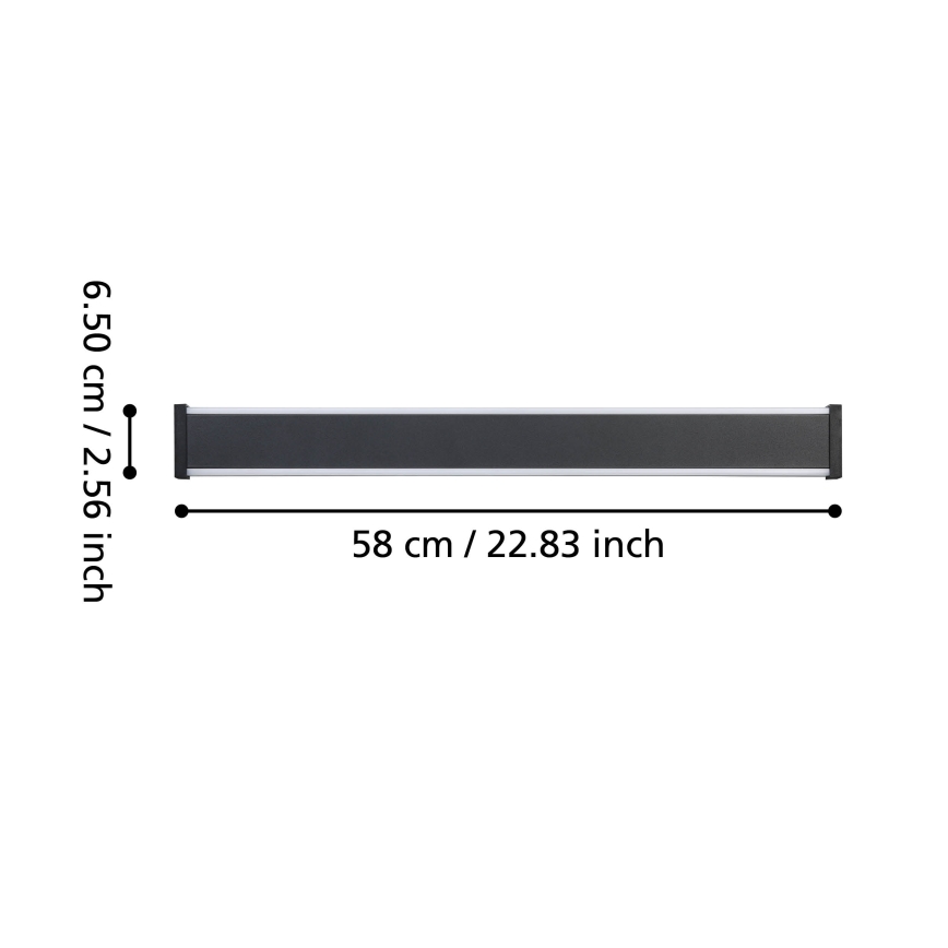 Eglo - LED Екстериорен аплик 2xLED/7W/230V 3000K IP55 черен