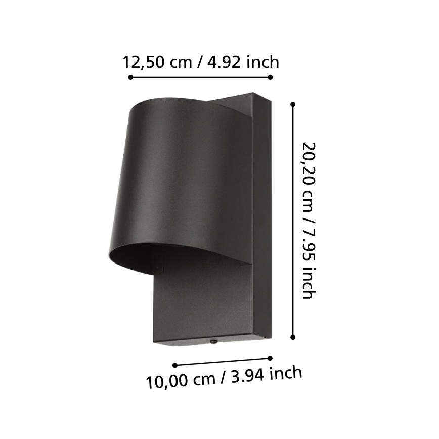Eglo - LED Екстериорен аплик 1xGU10/4,6W/230V IP54