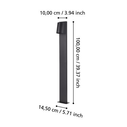 Eglo - LED Екстериорна лампа 1xGU10/4,6W/230V IP54