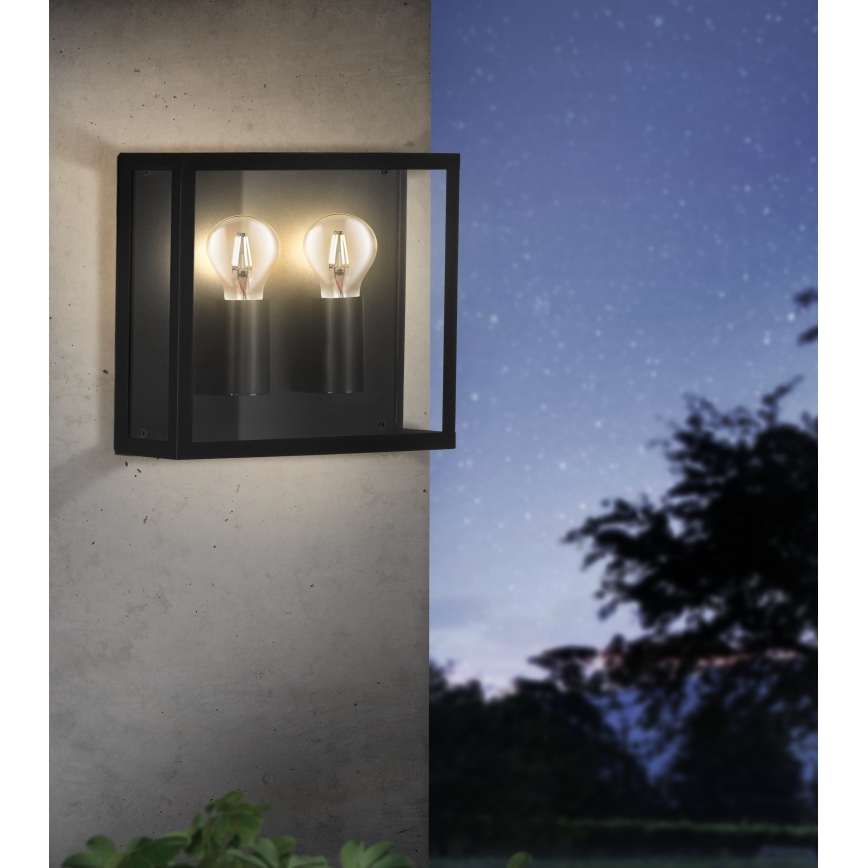 Eglo - Екстериорен аплик 2xE27/40W/230V IP44