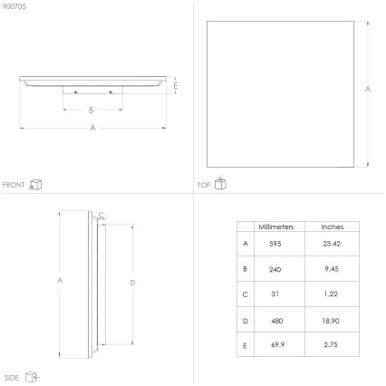 Eglo - LED Плафон LED/32W/230V