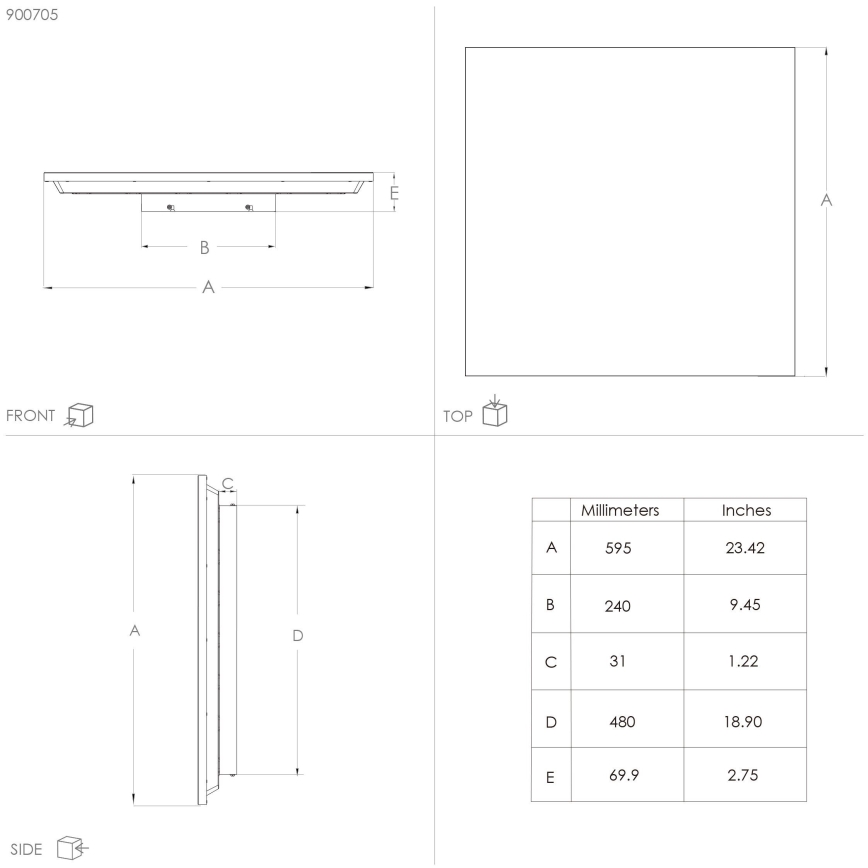 Eglo - LED Плафон LED/32W/230V