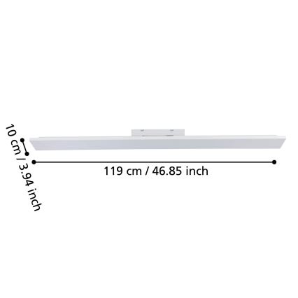 Eglo 900708 - LED таванно осветително тяло TURCONA-B LED/21W/230V 3000K 118,7 cm