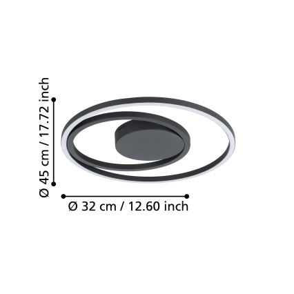 Eglo - RGBW Димируем плафон LED/21,5W/230V