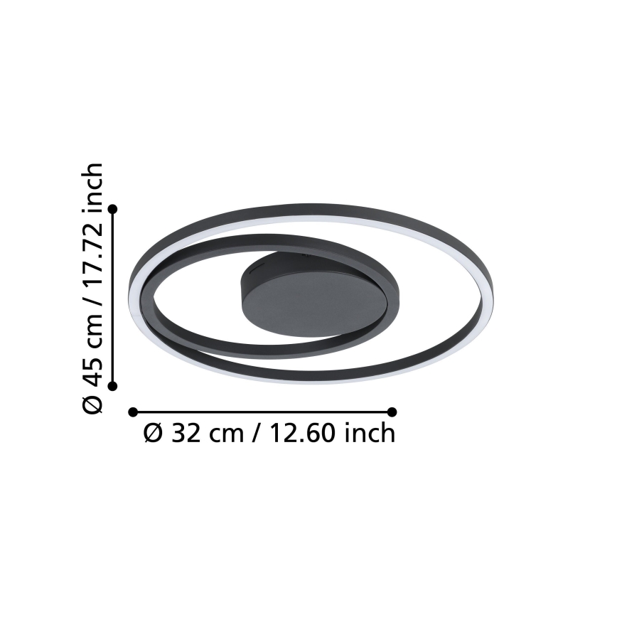 Eglo - RGBW Димируем плафон LED/21,5W/230V