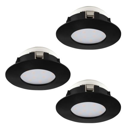 Eglo - К-кт 3x LED Лампа за вграждане в баня PINEDA LED/4,9W/230V IP44