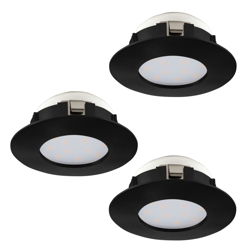 Eglo - К-кт 3x LED Лампа за вграждане в баня PINEDA LED/4,9W/230V IP44
