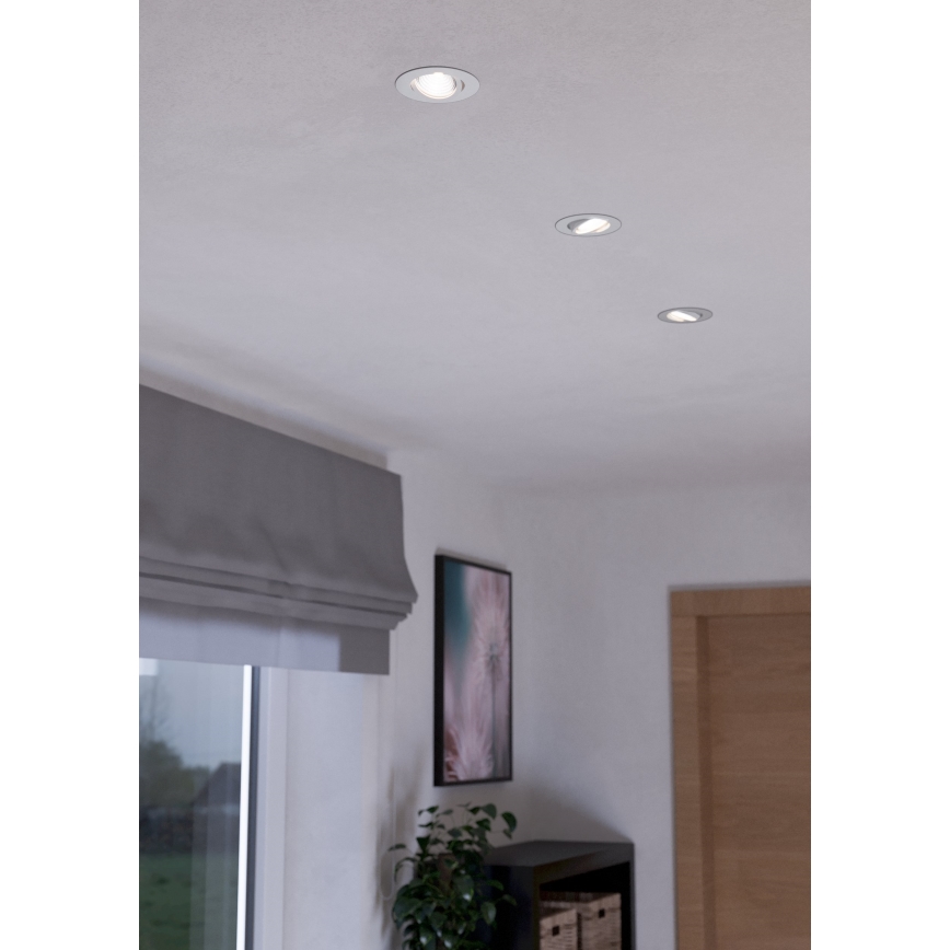 Eglo - К-кт 3xLED Димируема лампа 3xLED/6W/230V бял