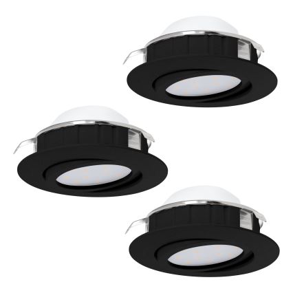 Eglo - К-кт 3бр. LED димируеми лунички PINEDA LED/5,5W/230V