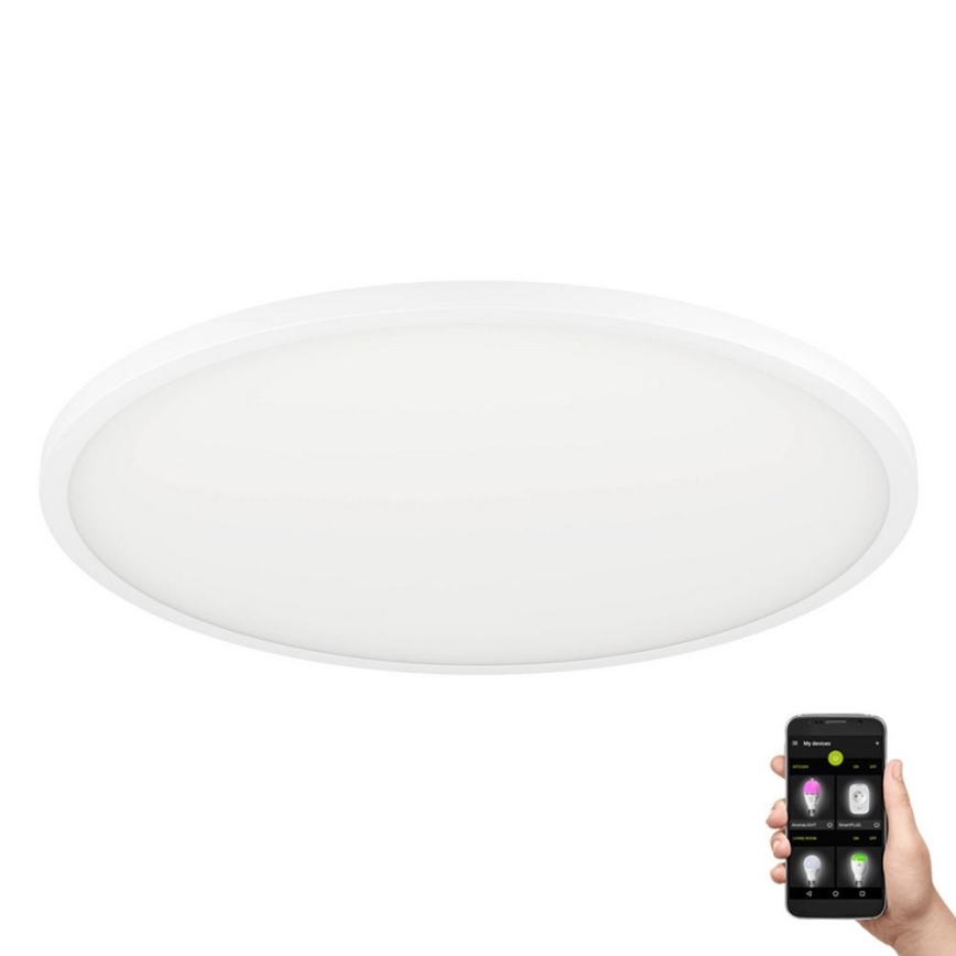 Eglo - LED Димируем плафон LED/33,5W/230V Ø 45 см бял
