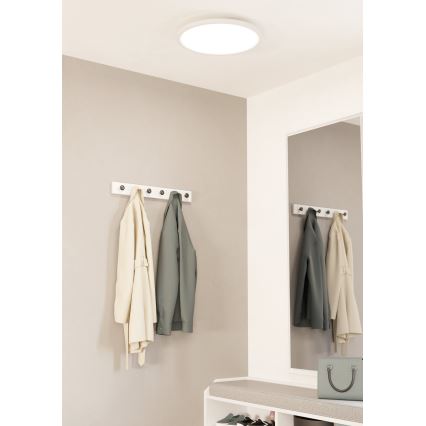 Eglo - LED Димируем плафон LED/33,5W/230V Ø 45 см бял