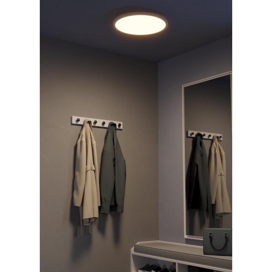 Eglo - LED Димируем плафон LED/33,5W/230V Ø 45 см бял