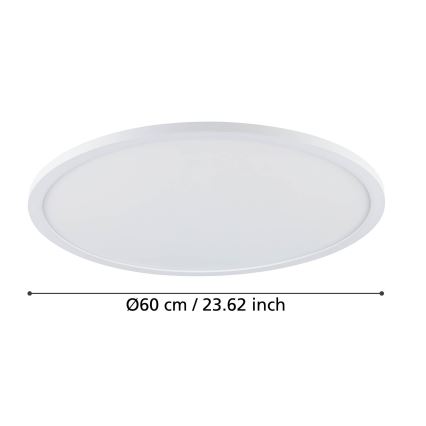 Eglo - LED Димируем плафон LED/41W/230V Ø 60 см бял