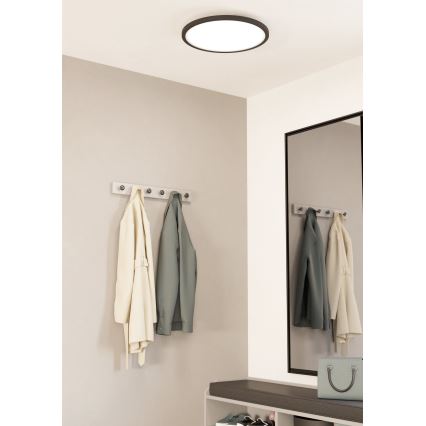 Eglo - LED Димируем плафон LED/33,5W/230V Ø 45 cm черен