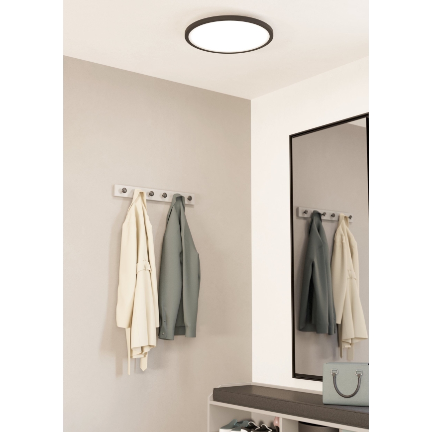 Eglo - LED Димируем плафон LED/33,5W/230V Ø 45 cm черен