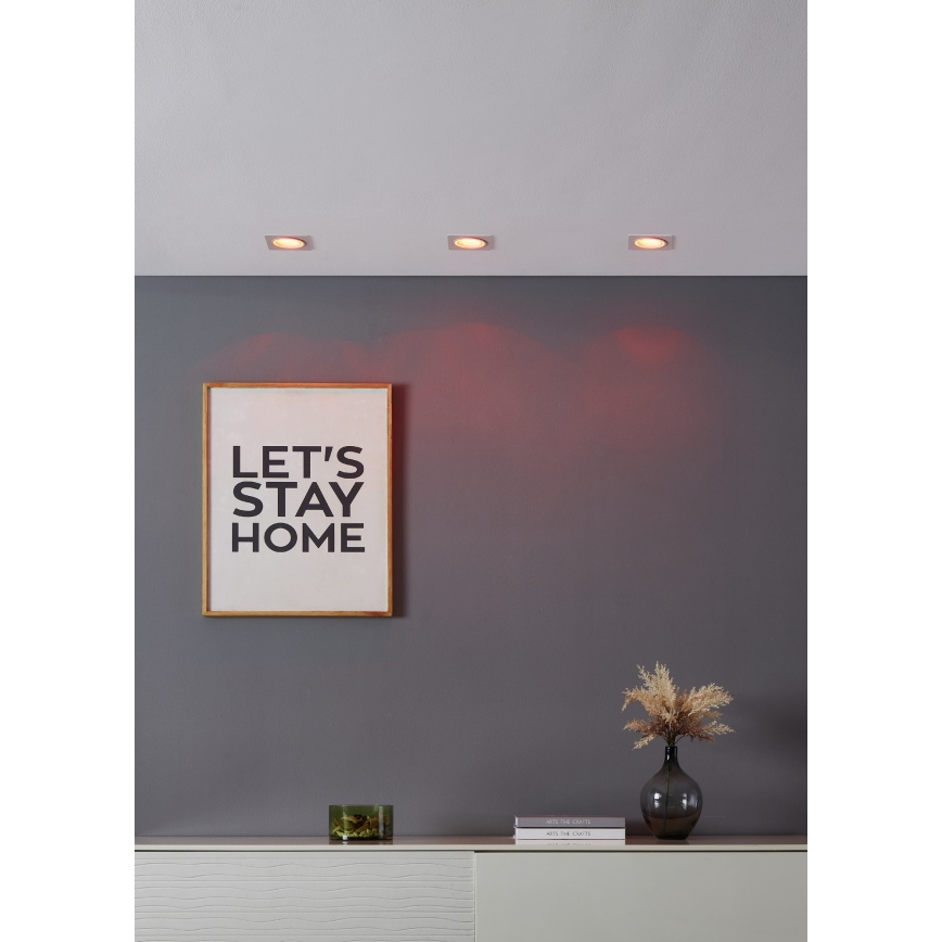 Eglo - LED RGBW Димируема лампа за вграждане LED/4,7W/230V бял