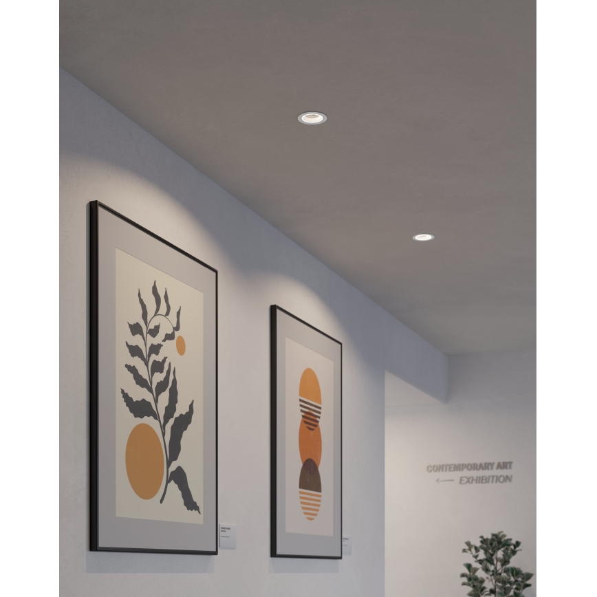 Eglo - LED RGBW Димируема лампа за вграждане LED/4,7W/230V бял