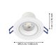 Eglo - LED RGBW Димируема лампа за вграждане LED/4,7W/230V бял