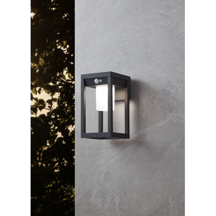 Eglo - LED Соларен аплик със сензор LED/3,7W/3,7V 2000 mAh IP44