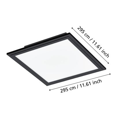 Eglo - LED Плафониера LED/14W/230V 30x30 cm черен