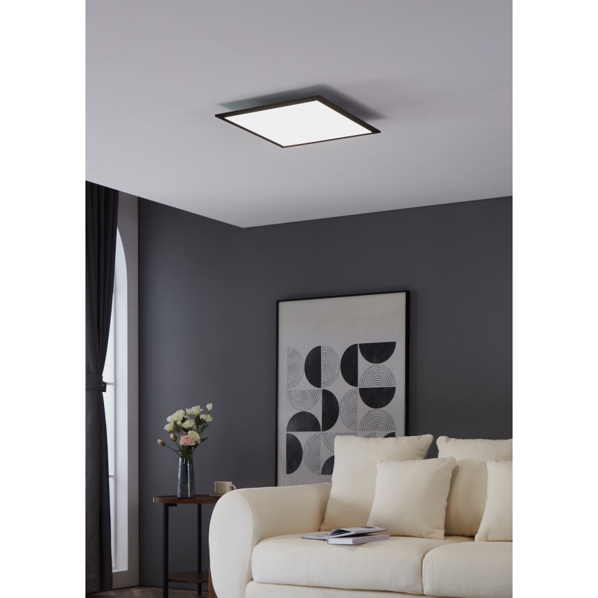 Eglo - LED Плафониера LED/21,5W/230V 45x45 cm черен