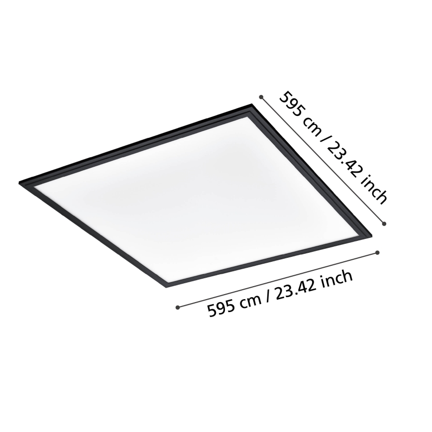 Eglo - LED Плафониера LED/33W/230V 60x60 cm черен