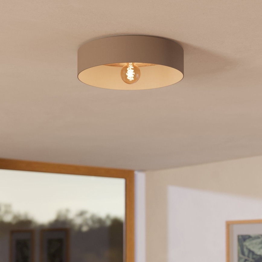 Eglo 900838 - Плафон DUAIA 1xE27/40W/230V кафяв