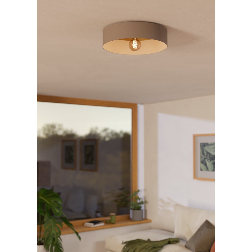 Eglo 900838 - Плафон DUAIA 1xE27/40W/230V кафяв