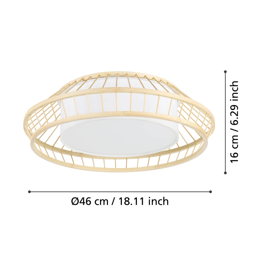 Eglo - LED RGBW Димируем плафон LED/22W/230V 2700-6500K