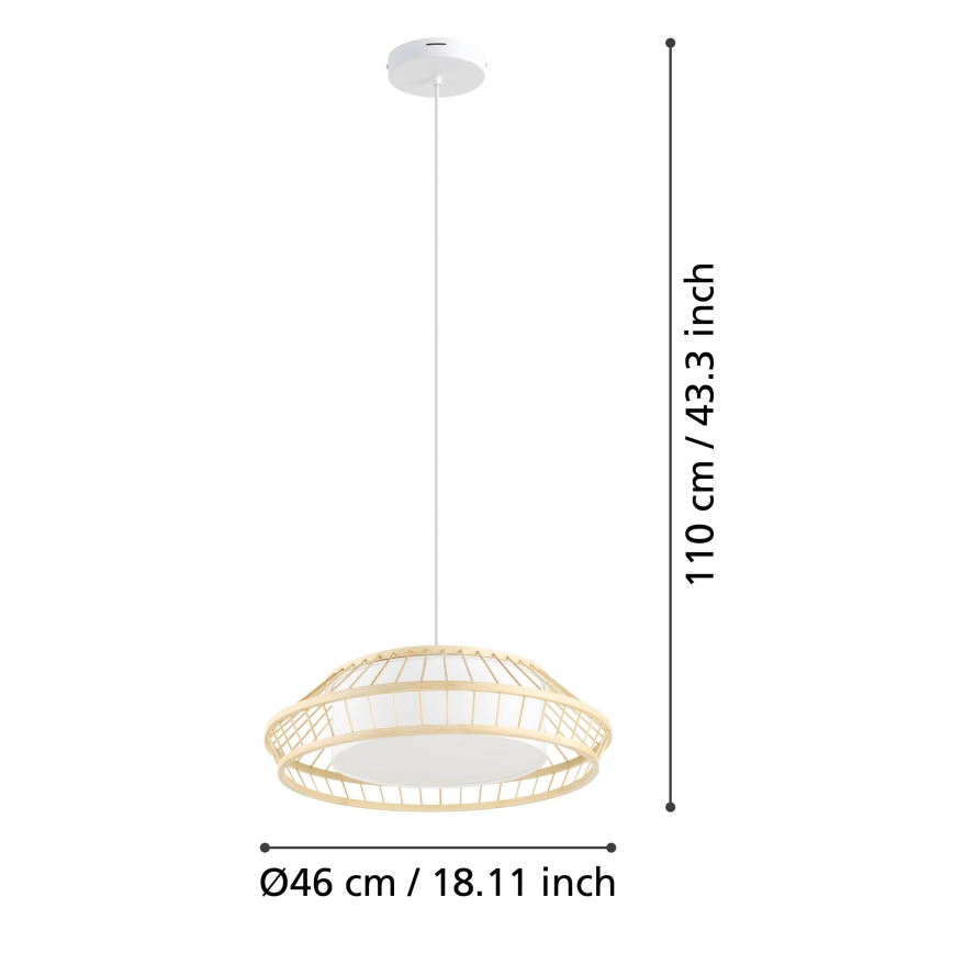 Eglo - LED RGBW Димируем пендел LED/22W/230V 2700-6500K