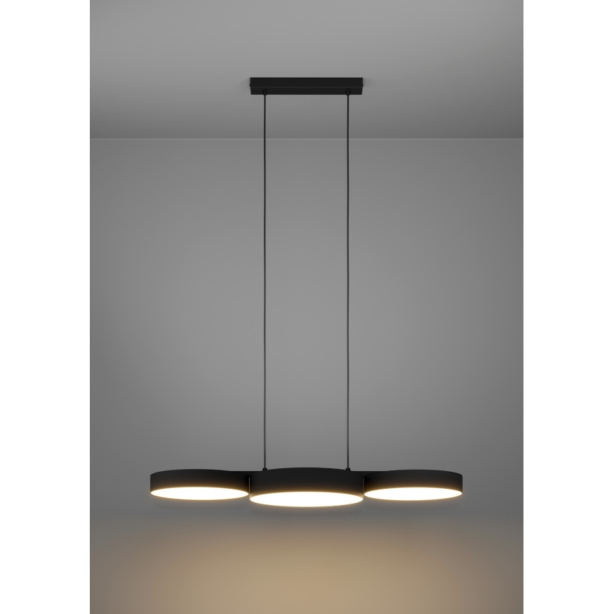 Eglo - LED RGBW Димируем пендел 3xLED/7,5W/230V 2700-6500K черен