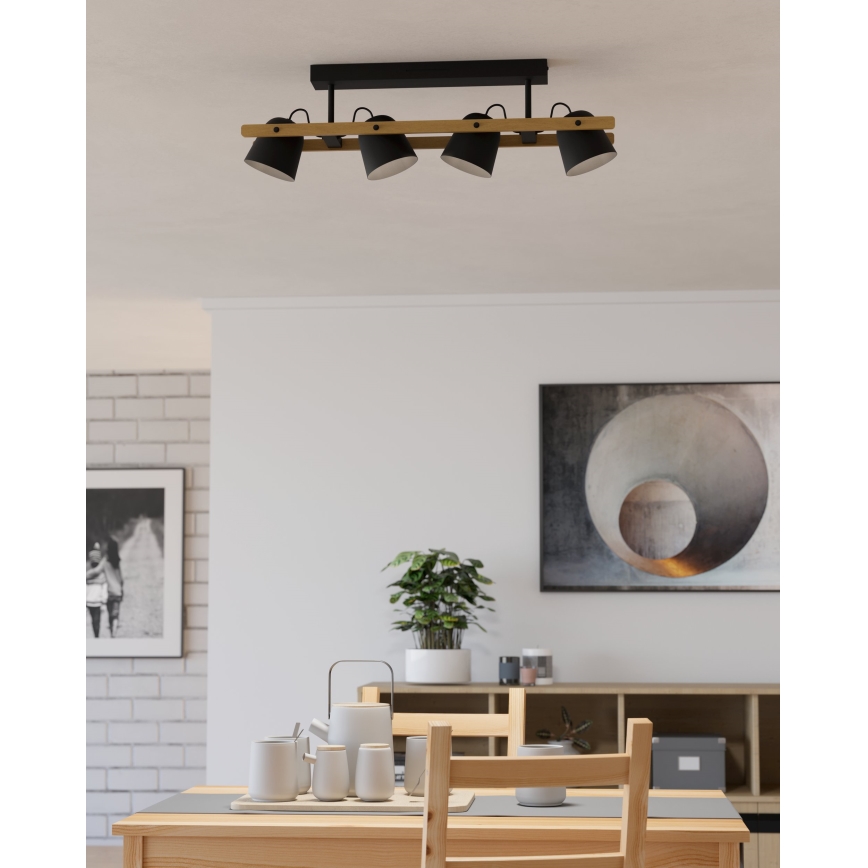 Eglo - LED RGBW Димируем полилей за повърхностен монтаж 4xLED/3,7W/230V 2700-6500K