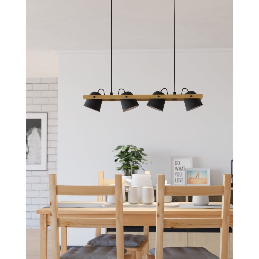 Eglo - LED RGBW Димируем пендел 4xLED/3,7W/230V 2700-6500K