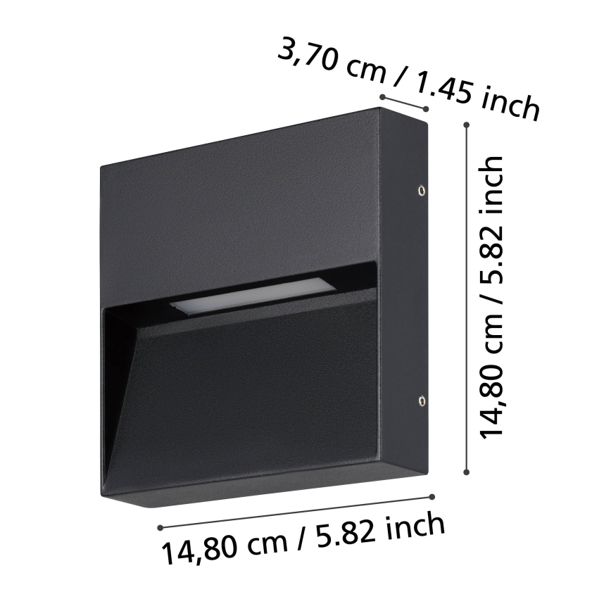 Eglo - LED Екстериорен аплик LED/4,8W/230V IP65