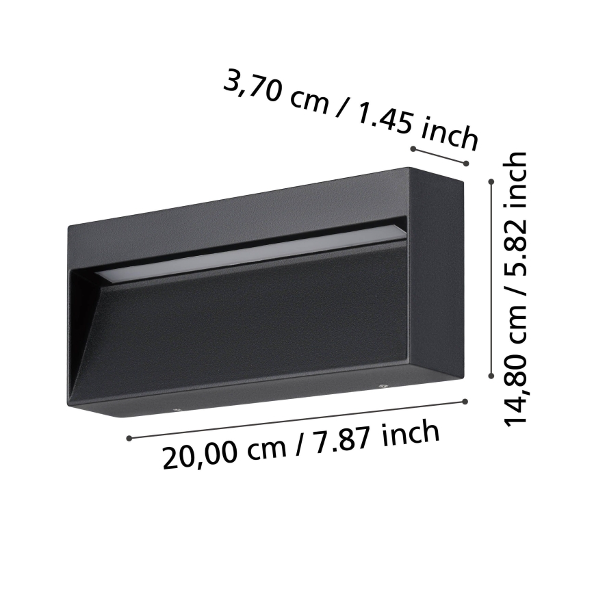 Eglo - LED Екстериорен аплик LED/4,8W/230V IP65