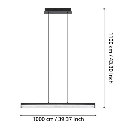 Eglo - LED Димируем пендел LED/36W/230V 2700 - 5000K