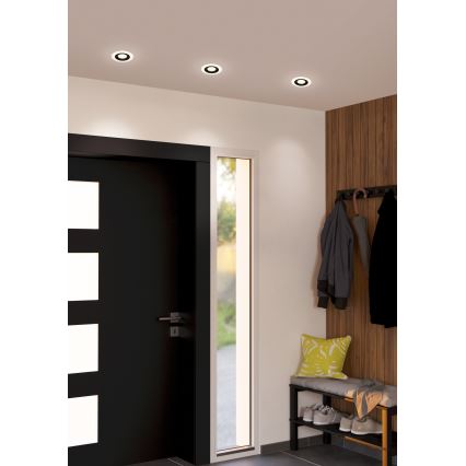 Eglo - К-кт 3x LED Лампа за окачен таван 3xLED/4,8W/230V черен