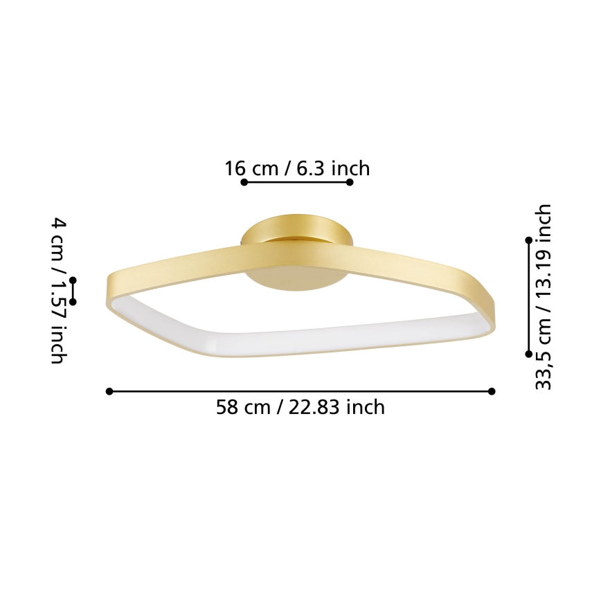 Eglo - LED Димируем плафон LED/25,2W/230V