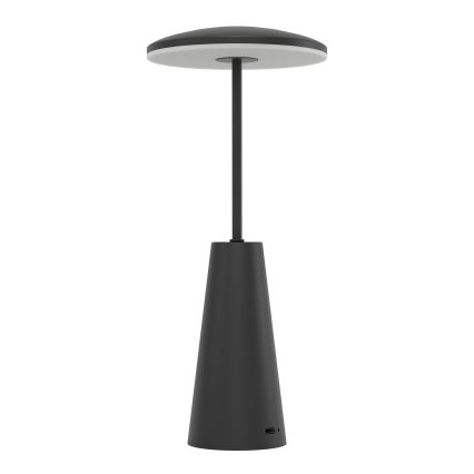 Eglo - LED Димируема сензорна екстериорна лампа LED/2,8W/5V 2400K/3000K/4000K 5200 mAh IP54 черен