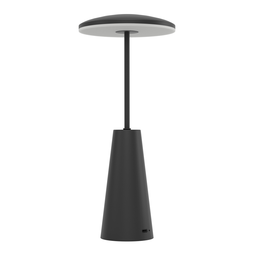 Eglo - LED Димируема сензорна екстериорна лампа LED/2,8W/5V 2400K/3000K/4000K 5200 mAh IP54 черен