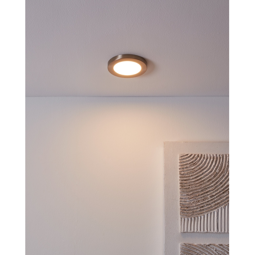 Eglo - LED Лампа за окачен таван LED/5,5W/230V 3000K матов хром